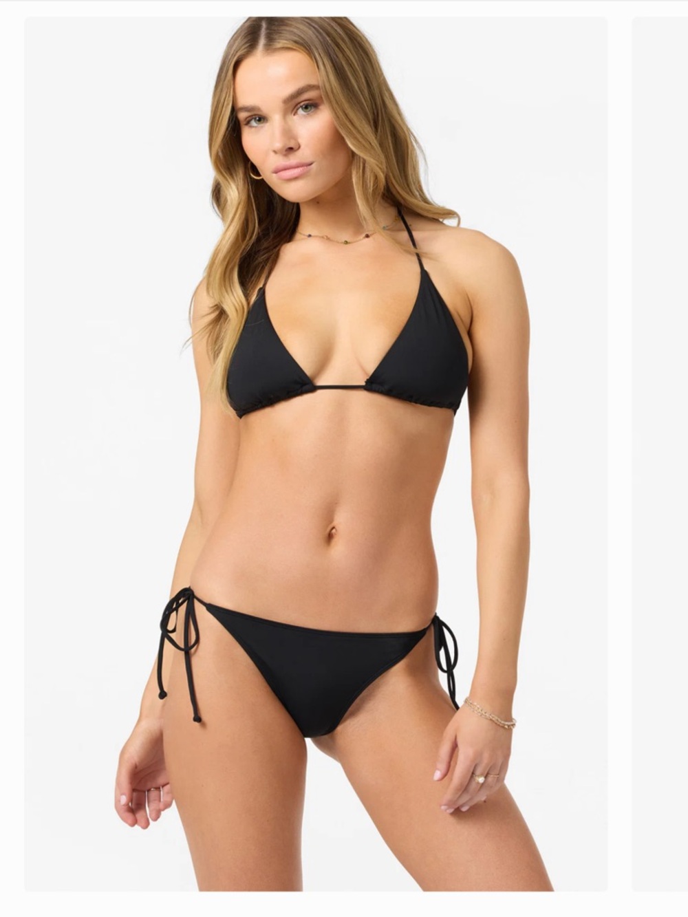 O'Neill Black Triangle String Bikini Set